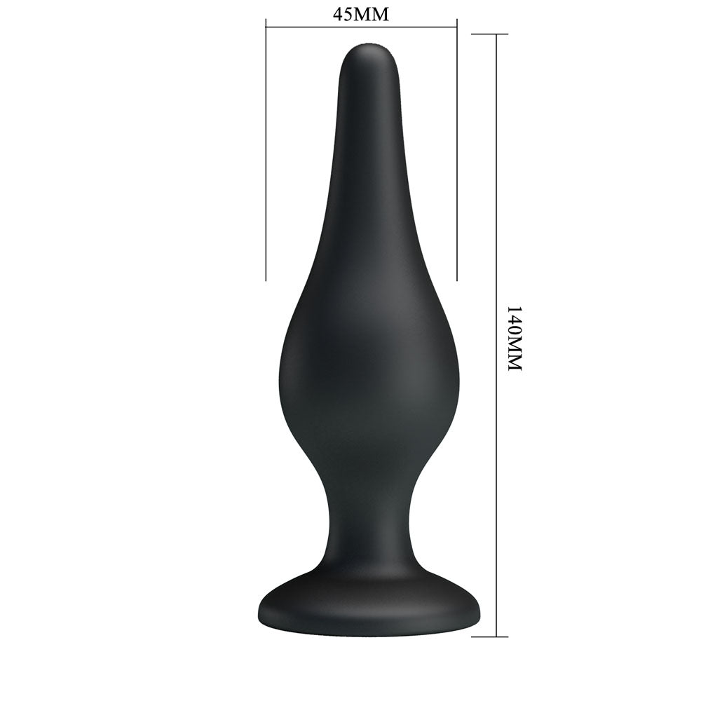 Party Up JEFFREY Black 14cm Butt Plug