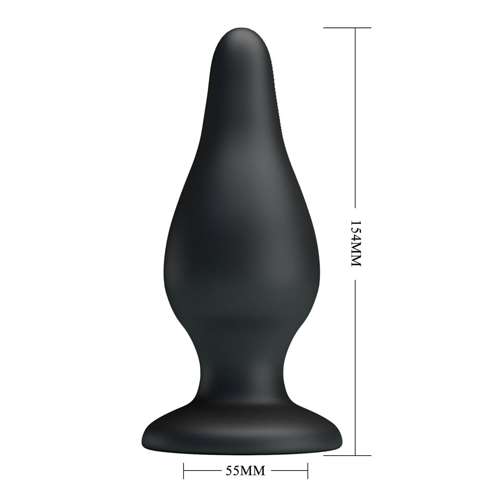 Party Up JEREMY Black 15.4cm Butt Plug