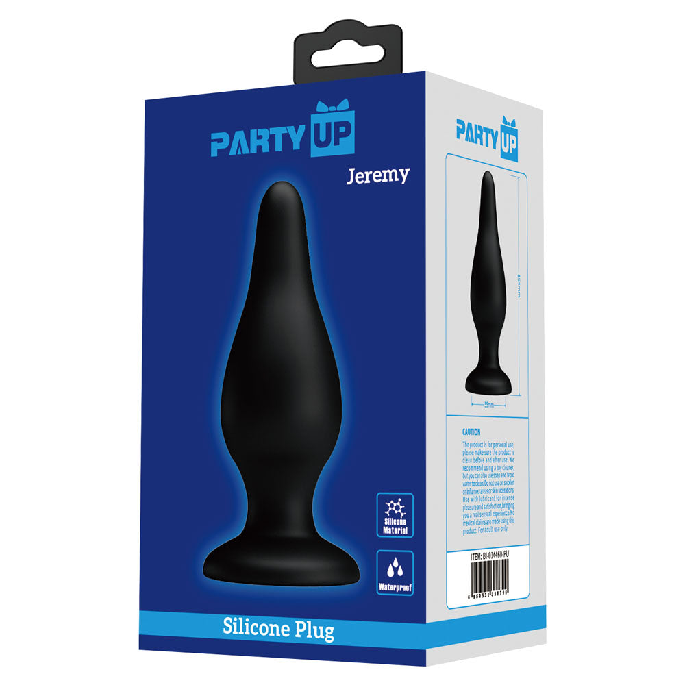 Party Up JEREMY Black 15.4cm Butt Plug
