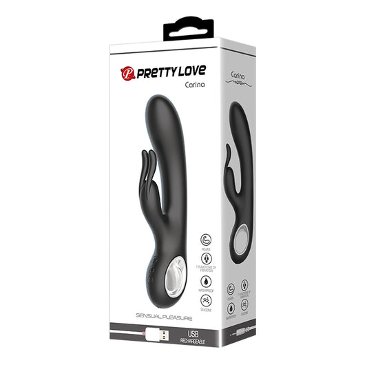 Pretty Love Carina Rabbit Vibrator Black