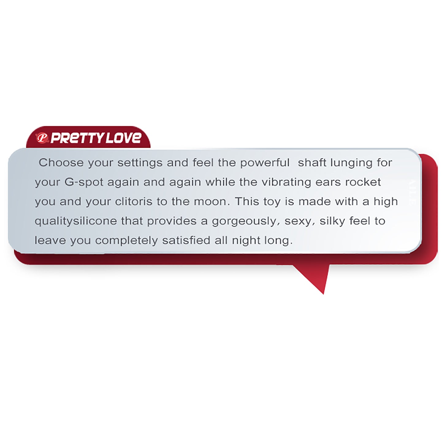 Pretty Love Selene Easy Grip G-Spot Rabbit Vibrator Black