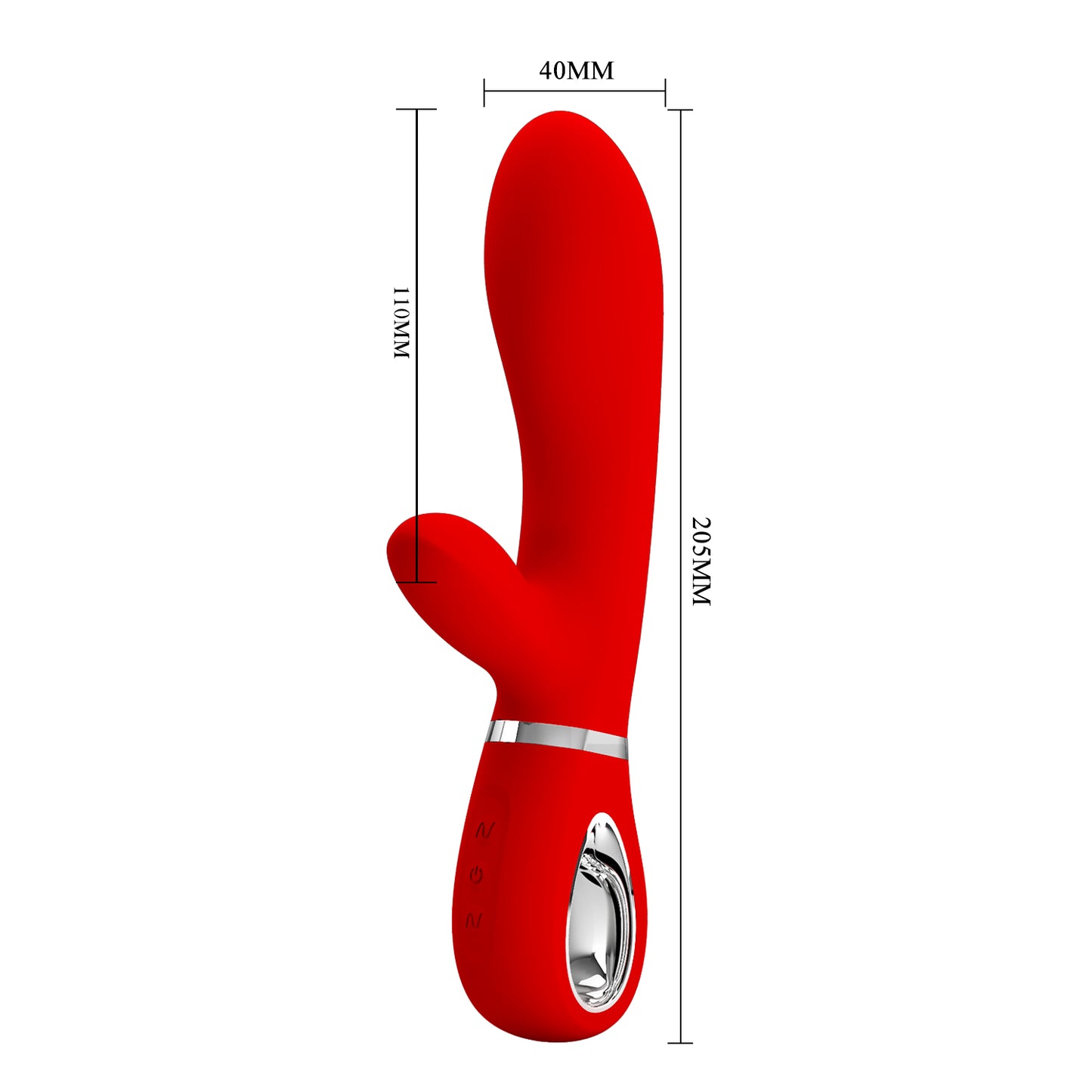Pretty Love Super Soft Silicone Thomas Rabbit Vibrator Red