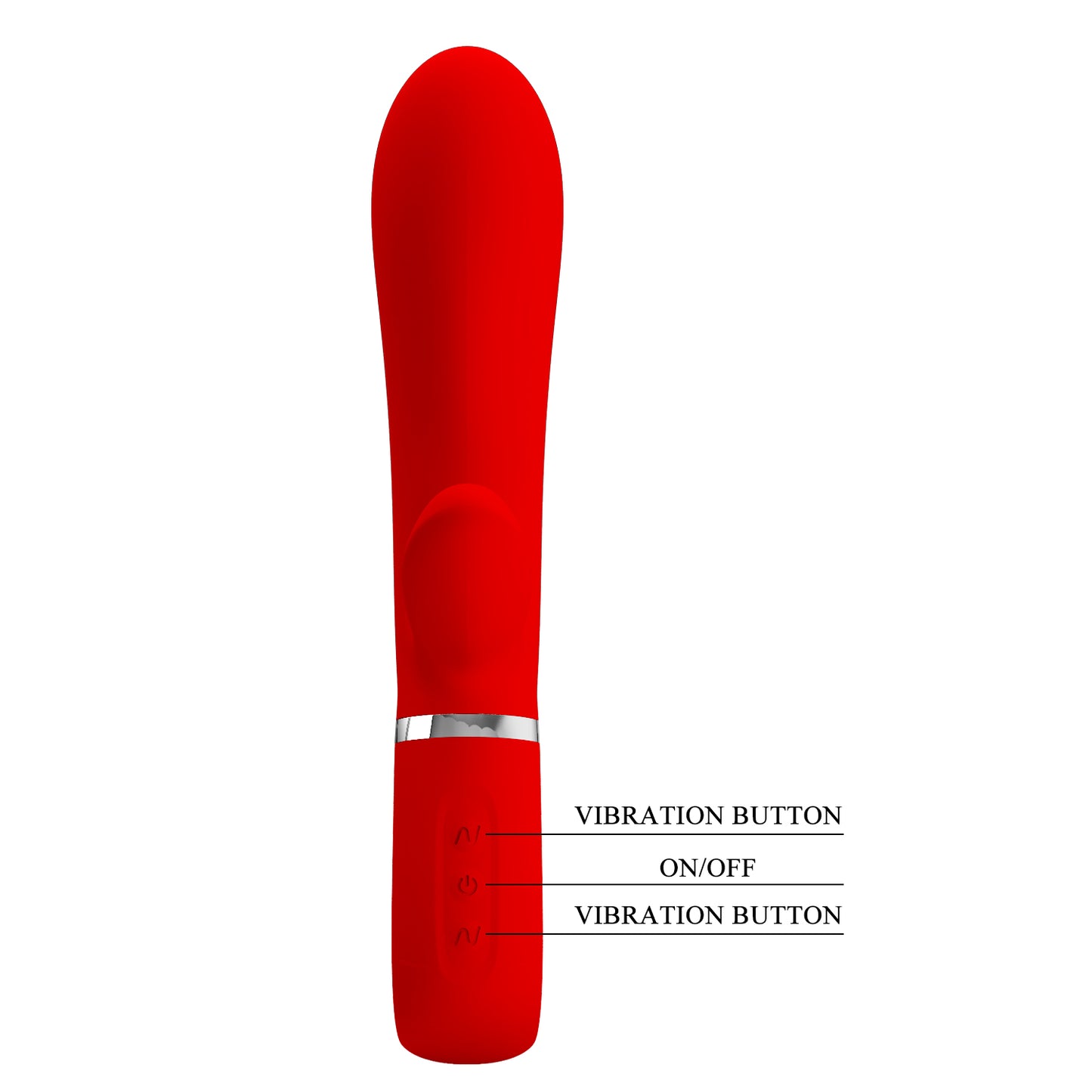 Pretty Love Super Soft Silicone Thomas Rabbit Vibrator Red