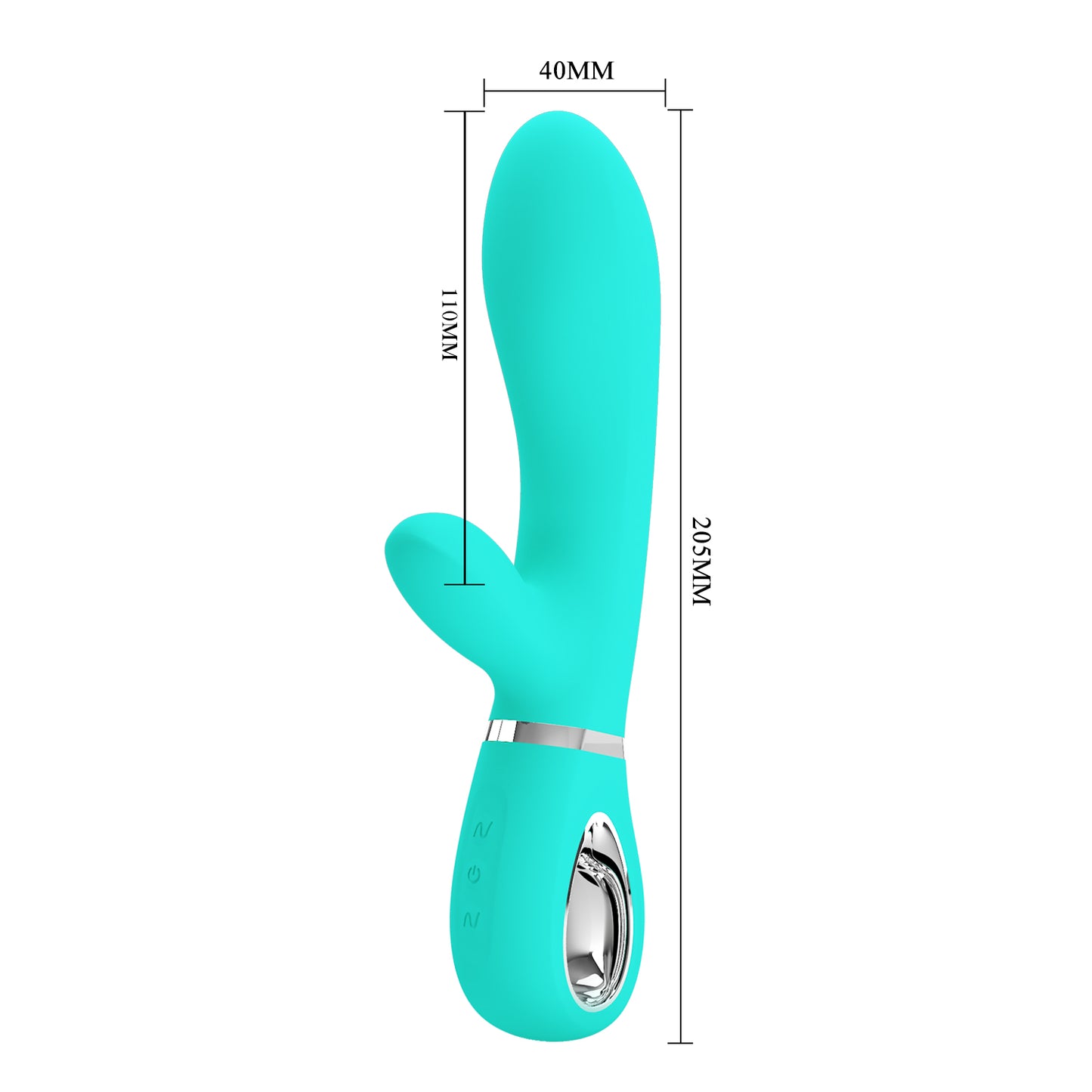 Pretty Love Super Soft Silicone Thomas Rabbit Vibrator Seafoam