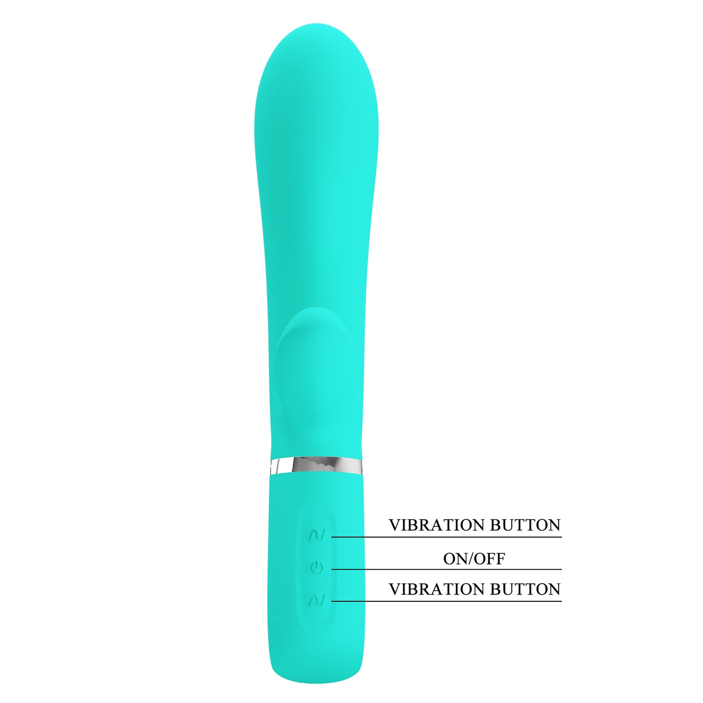 Pretty Love Super Soft Silicone Thomas Rabbit Vibrator Seafoam