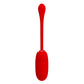 Pretty Love Super Soft Silicone Julius Bullet Egg Vibrator Red