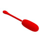 Pretty Love Super Soft Silicone Julius Bullet Egg Vibrator Red