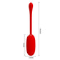 Pretty Love Super Soft Silicone Julius Bullet Egg Vibrator Red