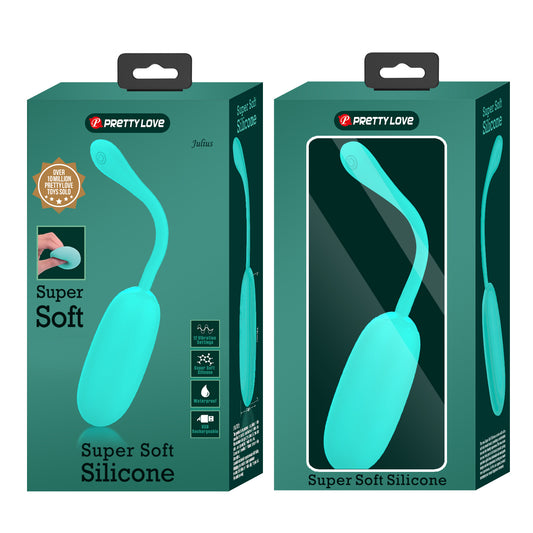 Pretty Love Super Soft Silicone Julius Bullet Egg Vibrator Green