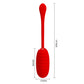 Pretty Love Super Soft Silicone Kirk Vibrating Egg Red