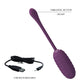 Pretty Love Super Soft Silicone Kirk Vibrating Egg Purple (App)