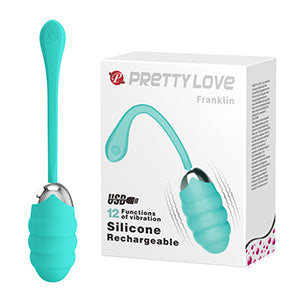 Pretty Love Franklin Vibrating Egg Aqua