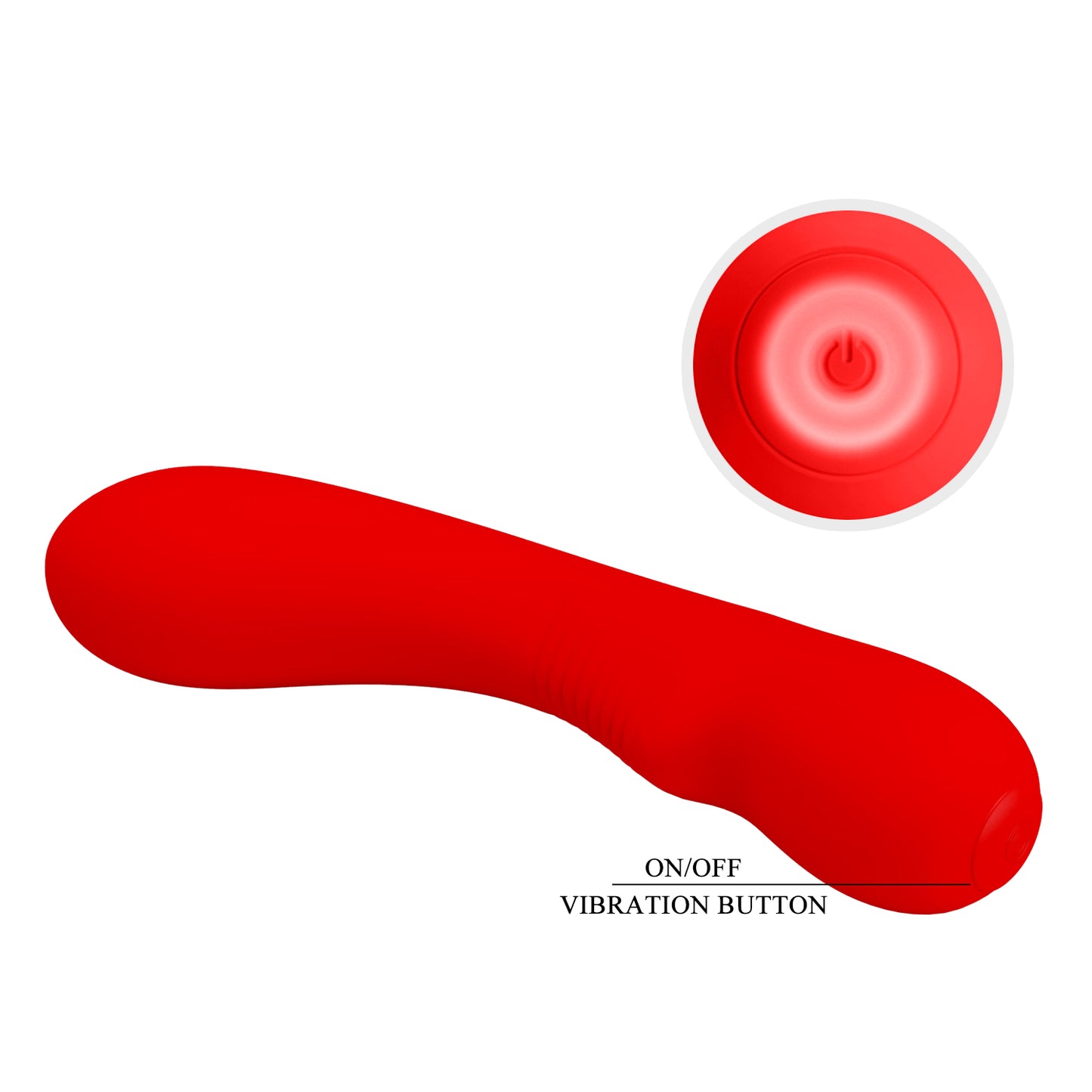 Pretty Love Super Soft Silicone Prescott Vibrator Red