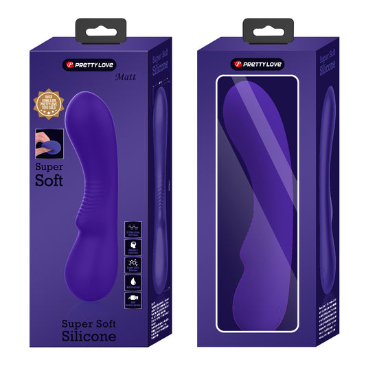 Pretty Love Super Soft Silicone Prescott Vibrator Purple