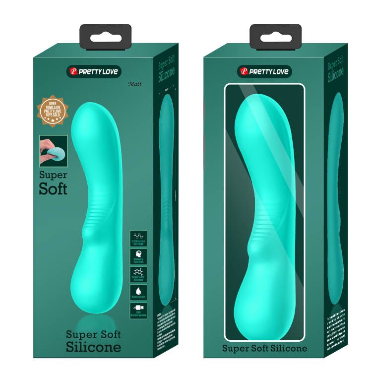 Pretty Love Super Soft Silicone Prescott Vibrator Green