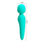 Pretty Love Super Soft Silicone Meredith Wand Massager Green