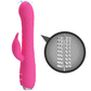 Party Up Eric Rabbit Vibrator with Rotating Bead Shaft Pink