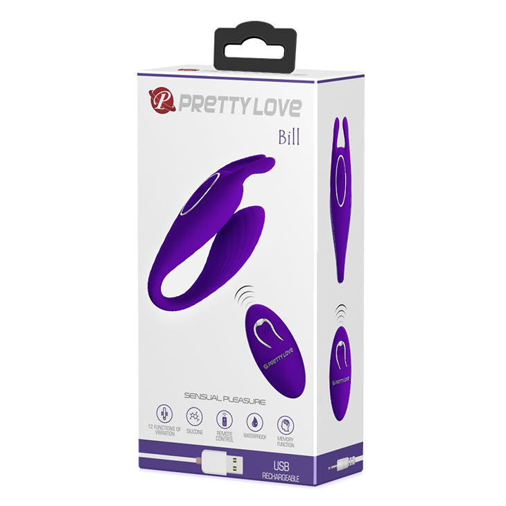 Pretty Love Bill Vibrator w Remote Control