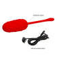 Pretty Love Super Soft Silicone Marina Vibrating Egg Red