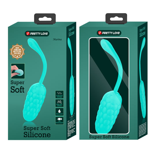 Pretty Love Super Soft Silicone Marina Vibrating Egg Green