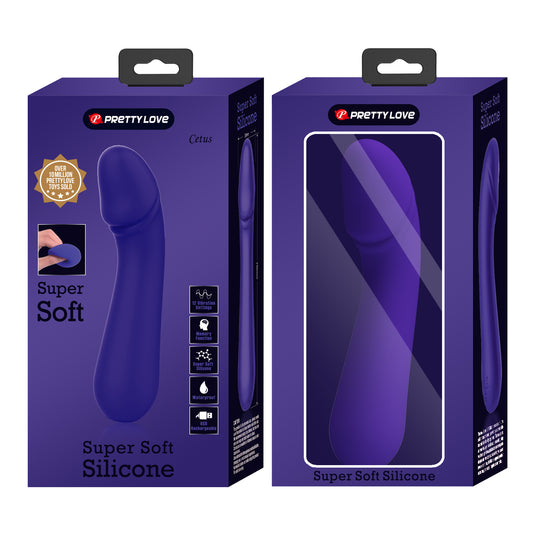 Pretty Love Super Soft Silicone Cetus G-Spot Vibrator Purple