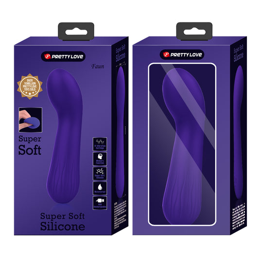 Pretty Love Faun Super Soft Silicone Flexible G-Spot Vibrator Purple