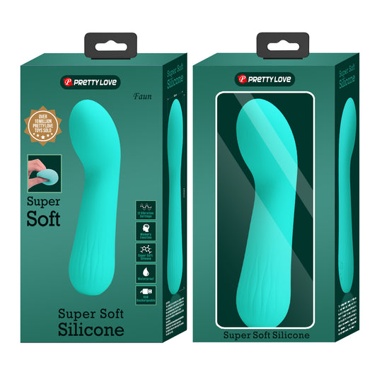 Pretty Love Faun Super Soft Silicone Flexible G-Spot Vibrator Green