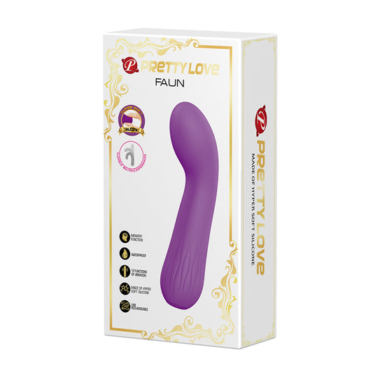 Pretty Love Faun Super Soft Silicone Flexible G-Spot Vibrator Purple