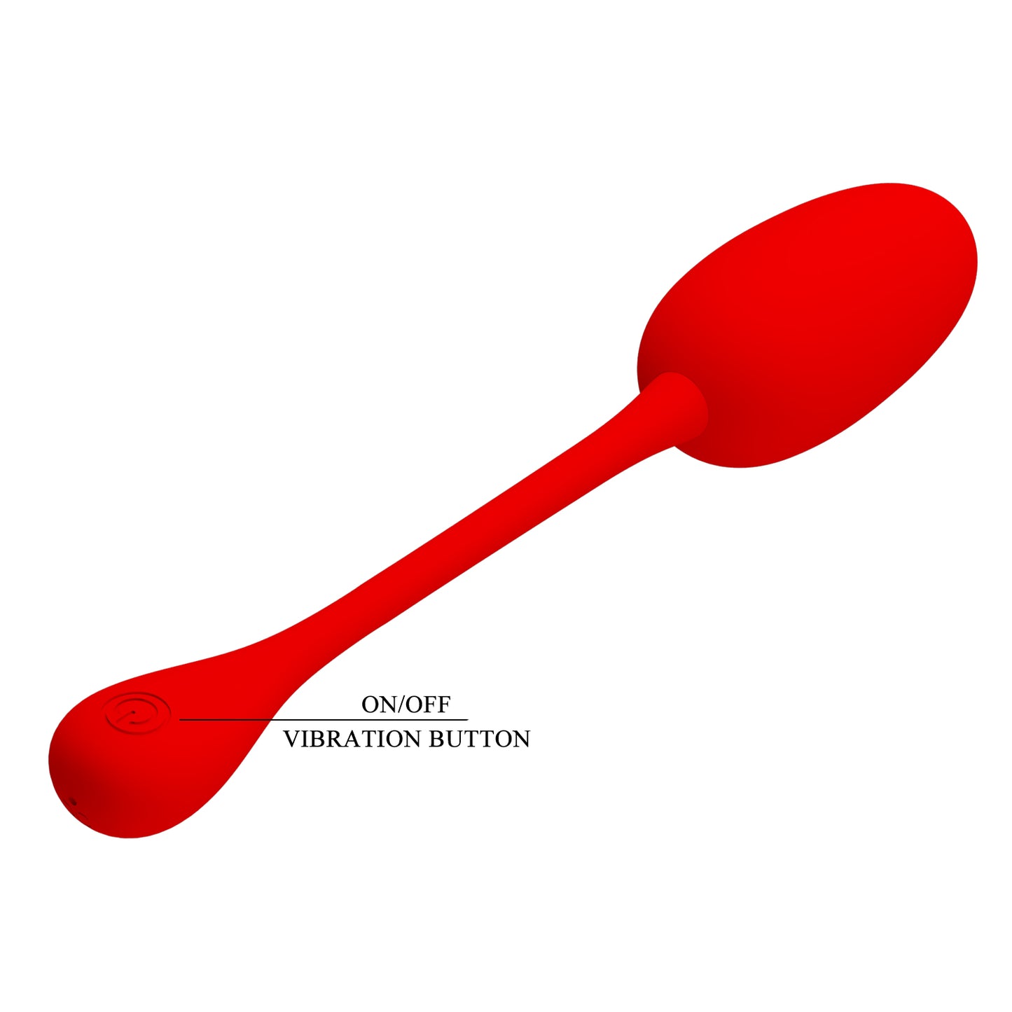Pretty Love Super Soft Silicone Knucker Egg Vibrator Red