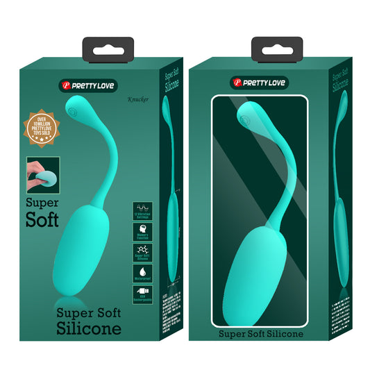 Pretty Love Super Soft Silicone Knucker Egg Vibrator Green