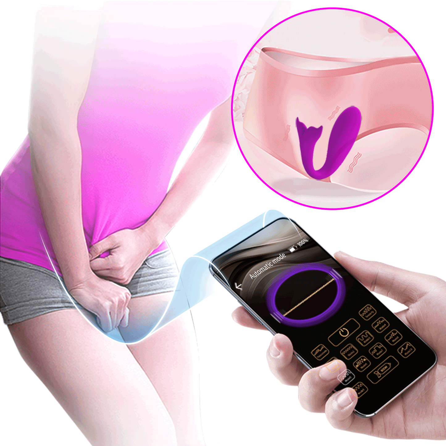 Pretty Love Jayleen Whale Panty Vibrator Purple (App)