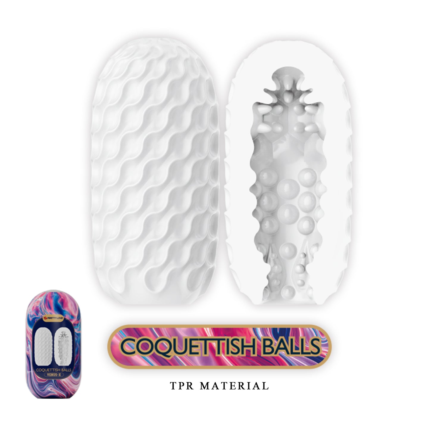 Pretty Love Venus X Coquettish Balls Masturbator Sleeve Pink