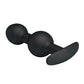 Party Up JAMES Anal Bead Plug - Black 10.4cm Beaded Butt Plug