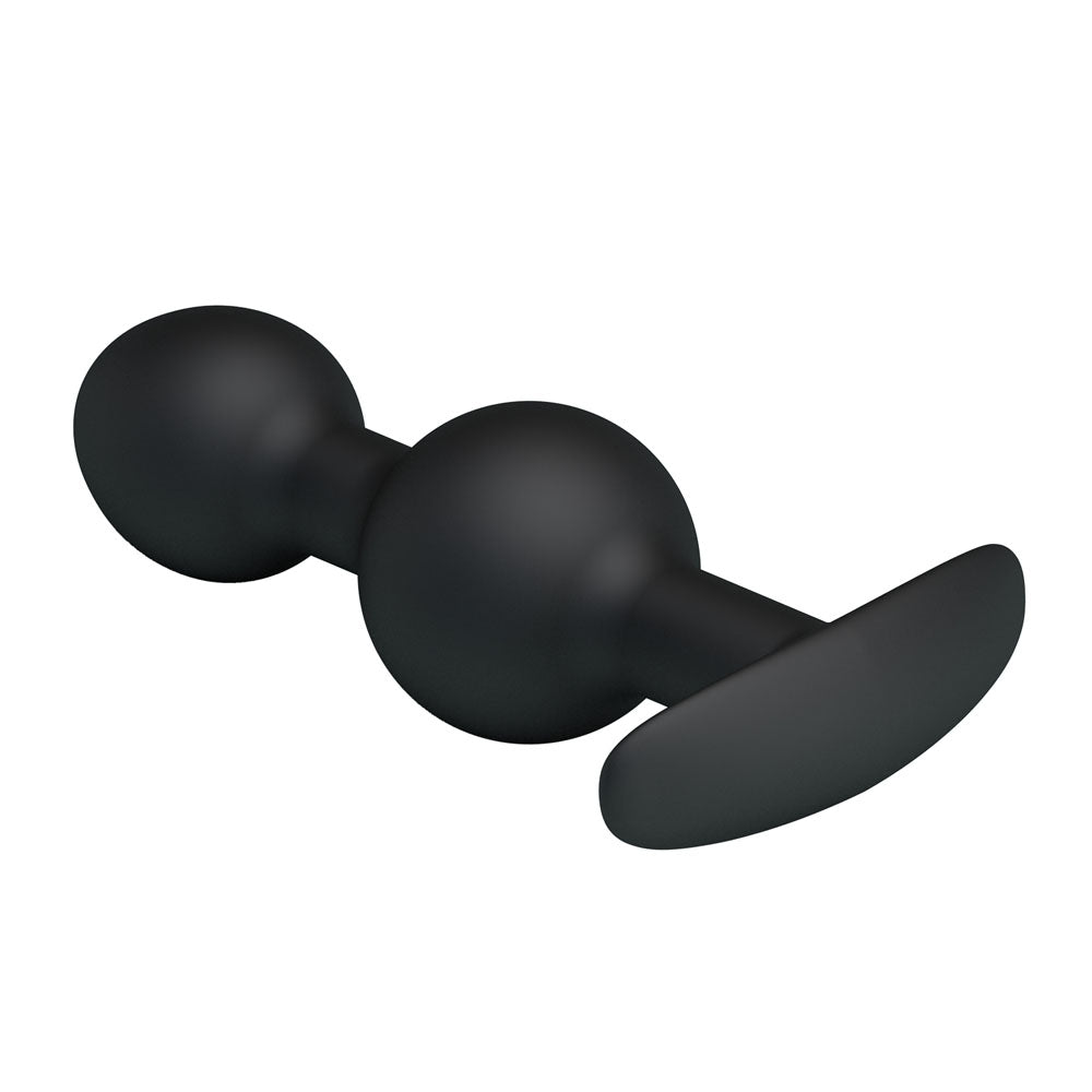 Party Up JAMES Anal Bead Plug - Black 10.4cm Beaded Butt Plug