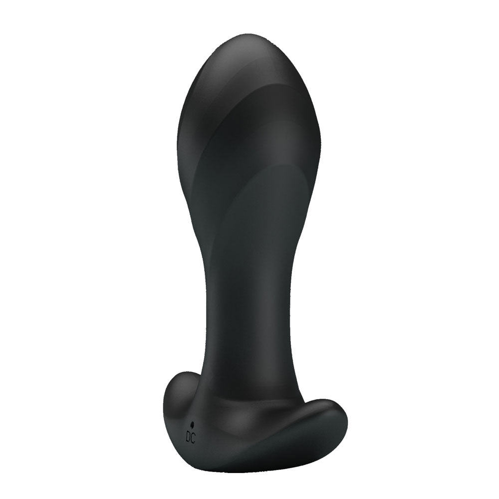 Party Up KEITH Vibrating Plug - Black 10.5cm Vibrating Butt Plug