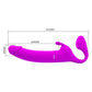 Party Up Oliver Vibrating Strapless Strap-On Purple