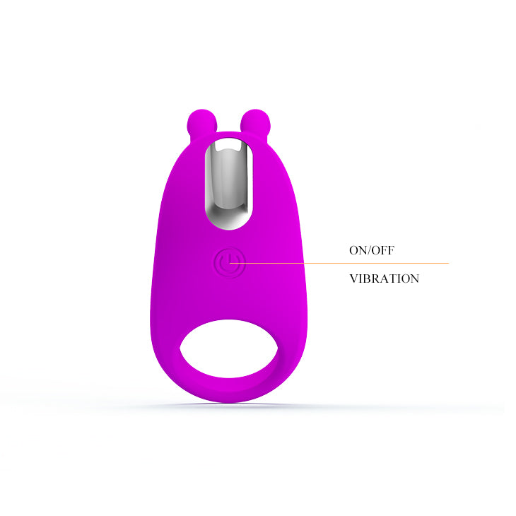 Pretty Love Rabbit Vibrator Cock Ring Purple