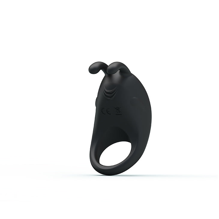 Pretty Love Rabbit Vibrator Cock Ring Black