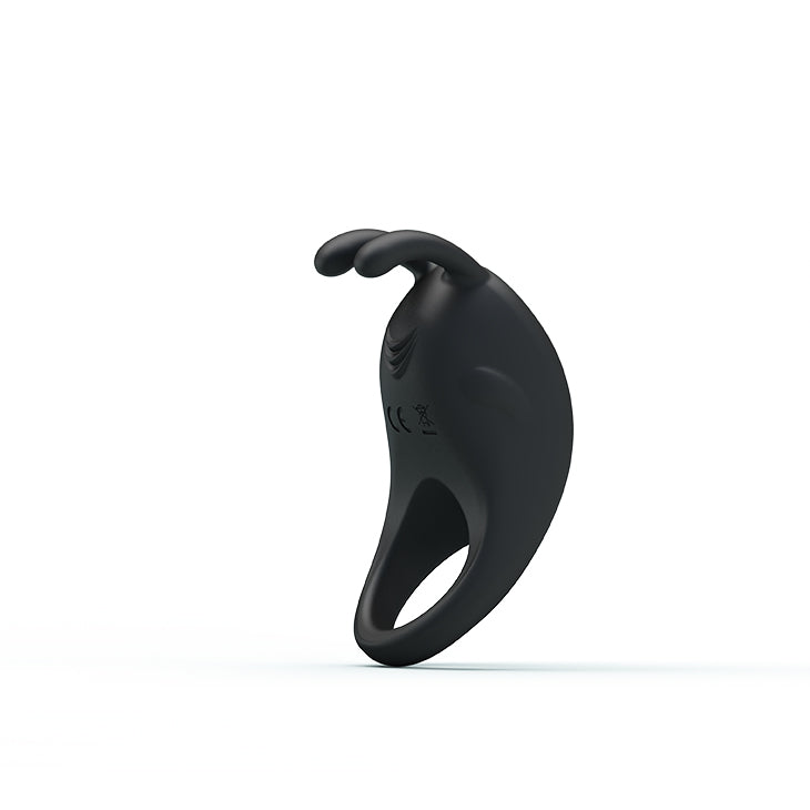 Pretty Love Rabbit Vibrator Cock Ring Black