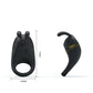 Pretty Love Rabbit Vibrator Cock Ring Black