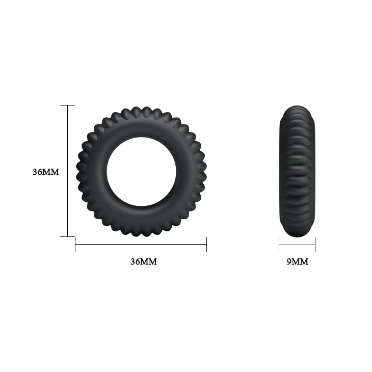 Baile Cock Ring Triple Pack Black