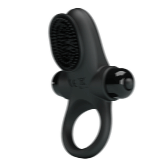 Pretty Love Couples Vibrating Cock Ring II Black