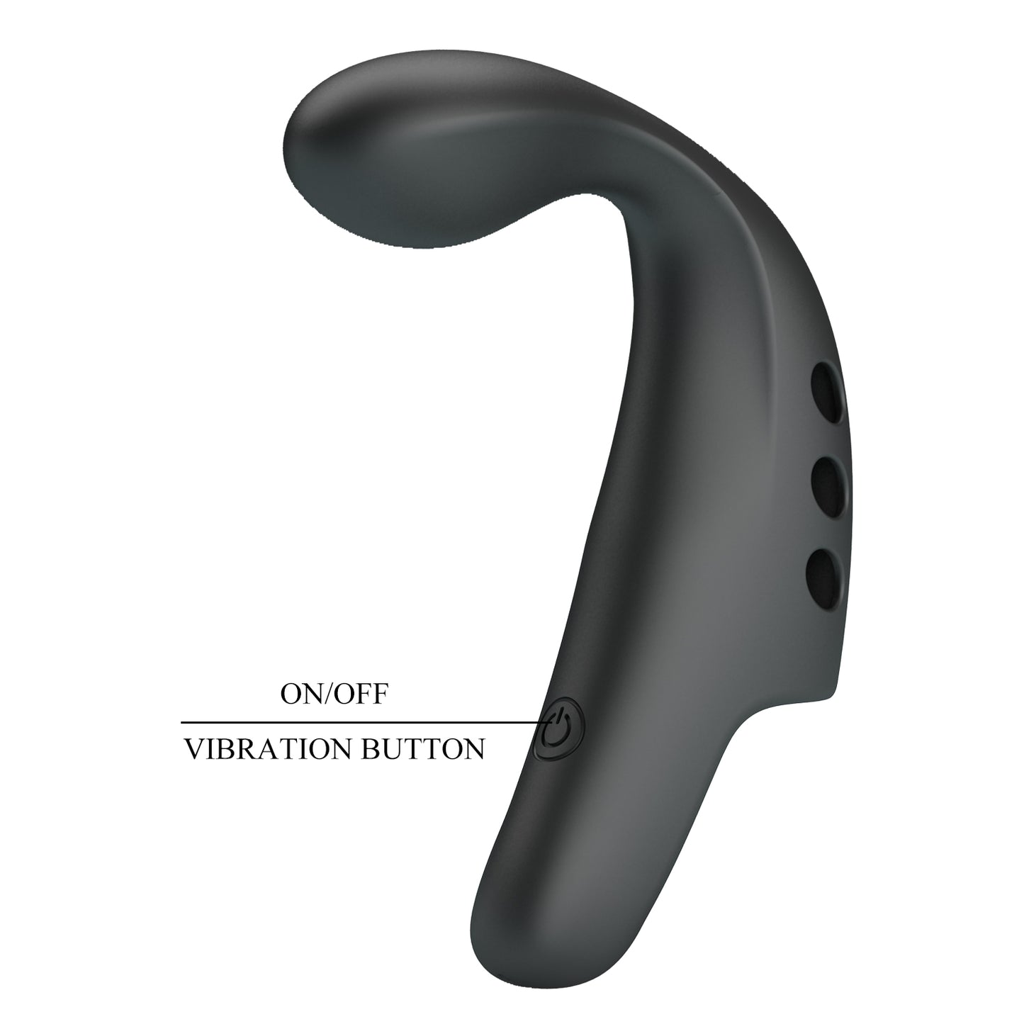 Pretty Love Gorgon Fingering Vibrator Black