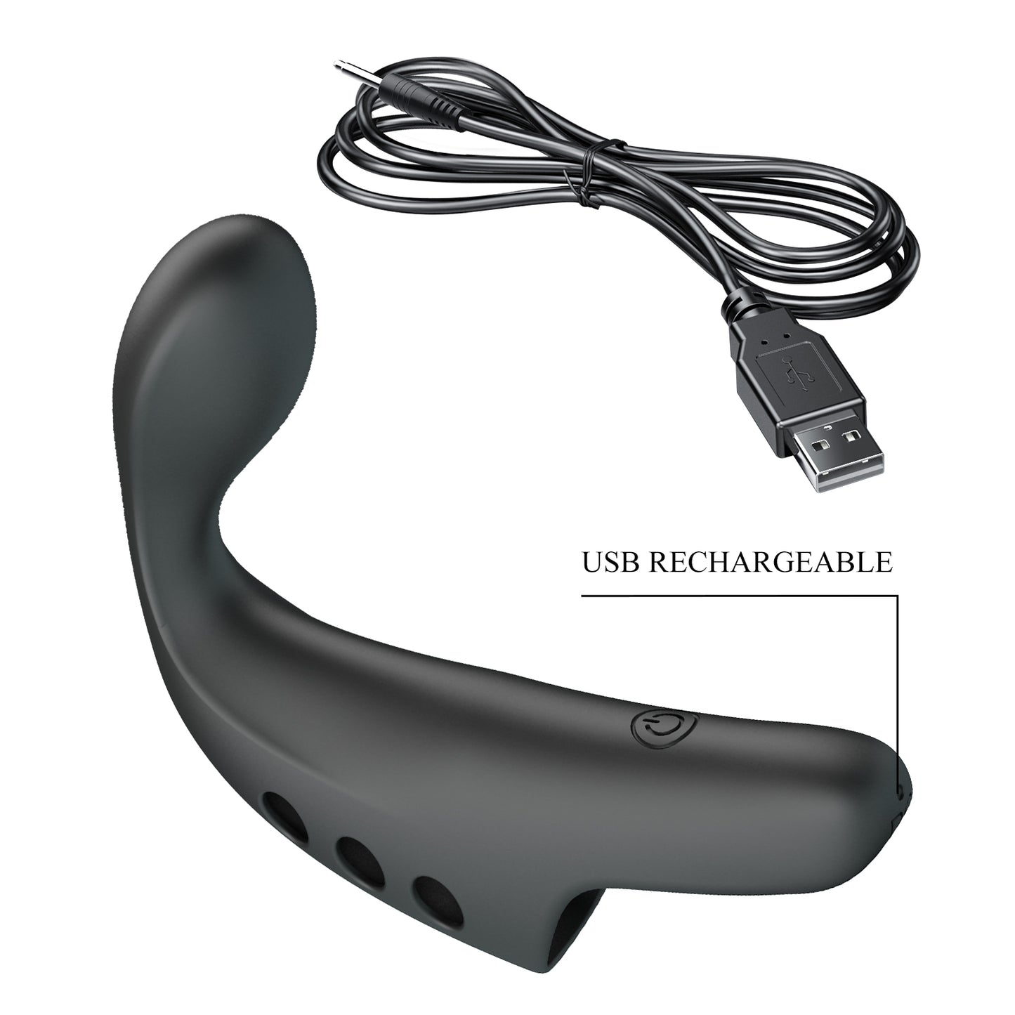 Pretty Love Gorgon Fingering Vibrator Black