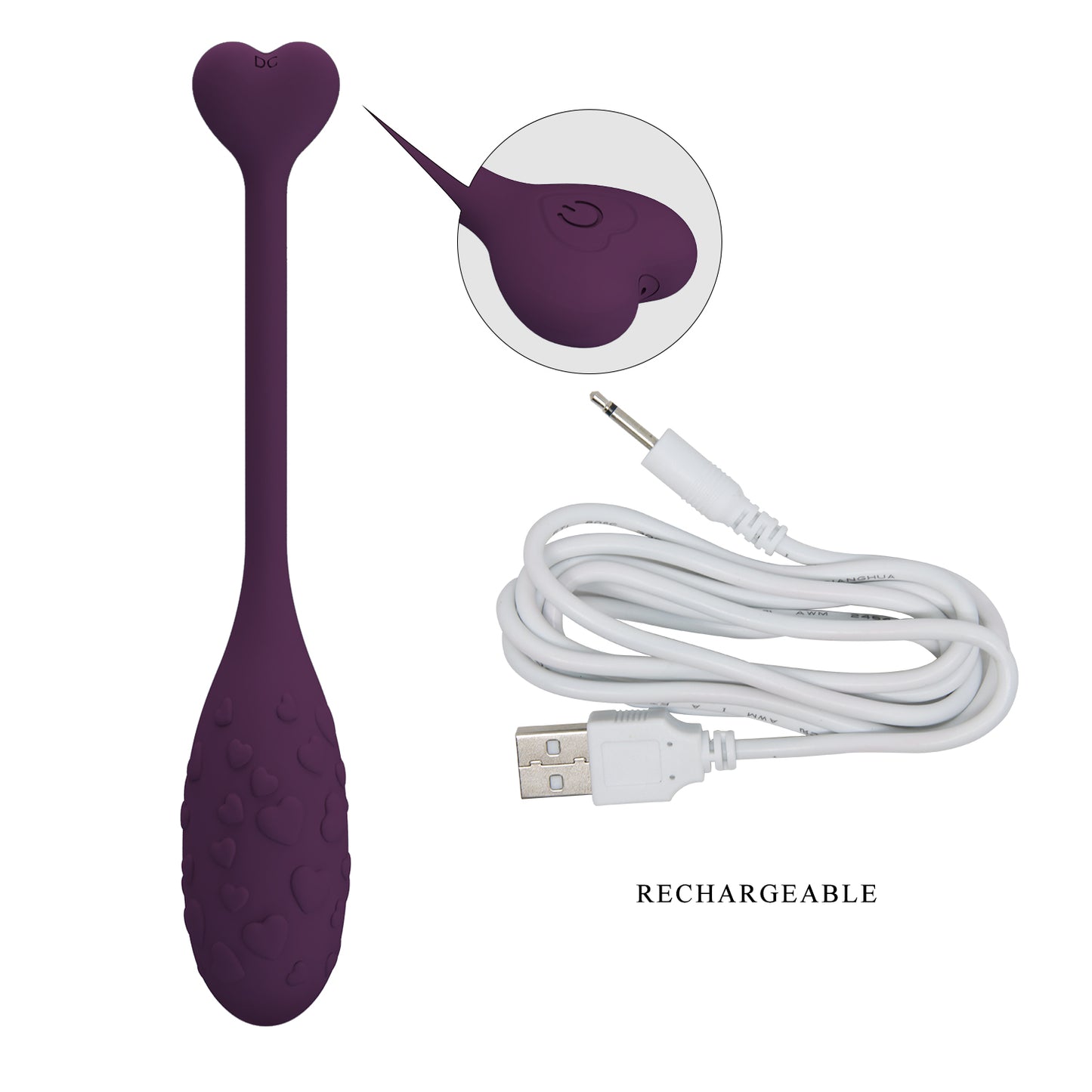 Pretty Love Fisherman Oval Shaped Egg Vibrator (App)
