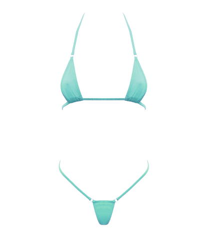 Love In Leather BIK002 Spandex Fabric Micro Bikini One Size - MULTIPLE COLOURS