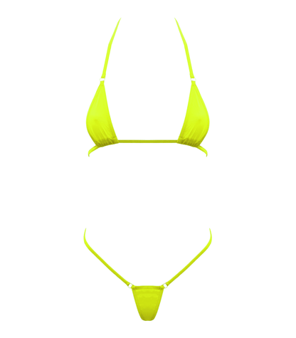 Love In Leather BIK002 Spandex Fabric Micro Bikini One Size - MULTIPLE COLOURS