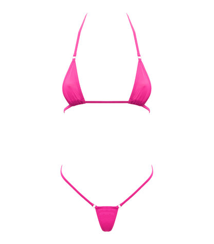 Love In Leather BIK002 Spandex Fabric Micro Bikini One Size - MULTIPLE COLOURS