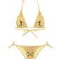 Love In Leather BIK003 Metallic Micro Bikini One Size - MULTIPLE COLOURS