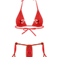 Love In Leather BIK004 Metallic Micro Bikini One Size - MULTIPLE COLOURS